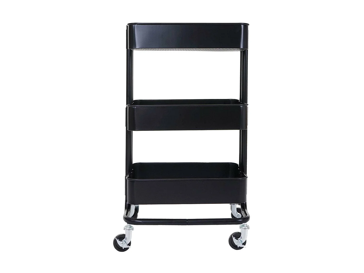 Carrello da portata cucina MCW-C64 metallo 37x44x79cm nero
