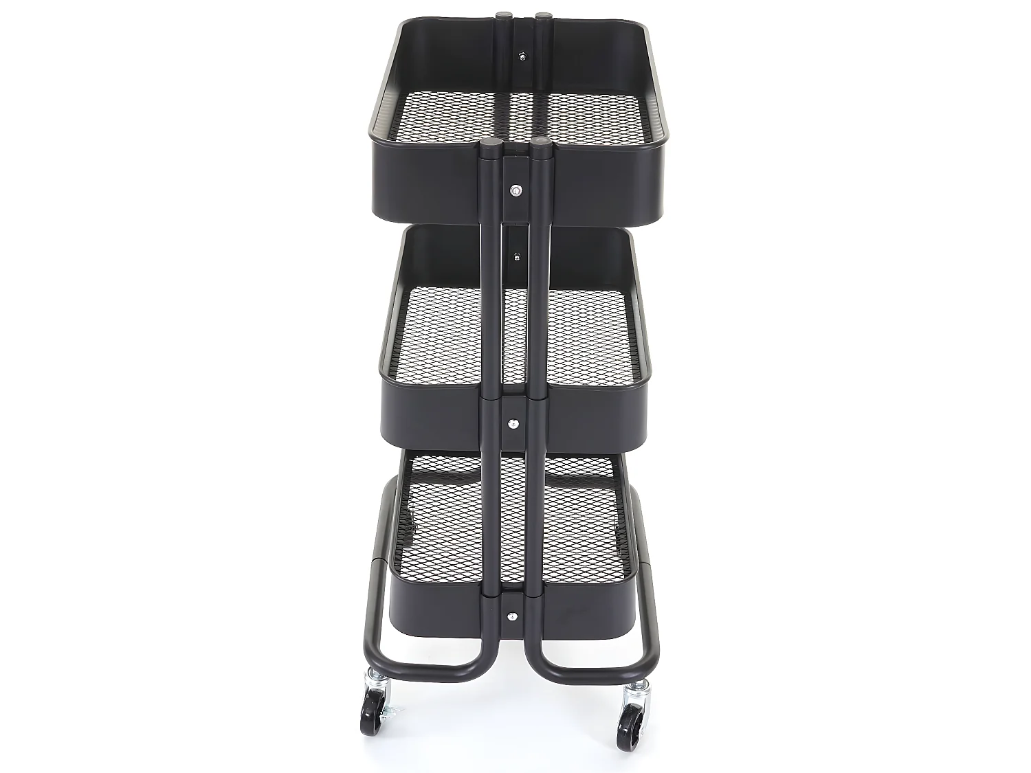 Carrello da portata cucina MCW-C64 metallo 37x44x79cm nero