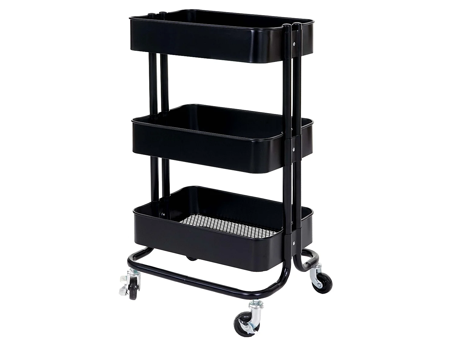 Chariot de service MCW-C64 avec poignée,  noir