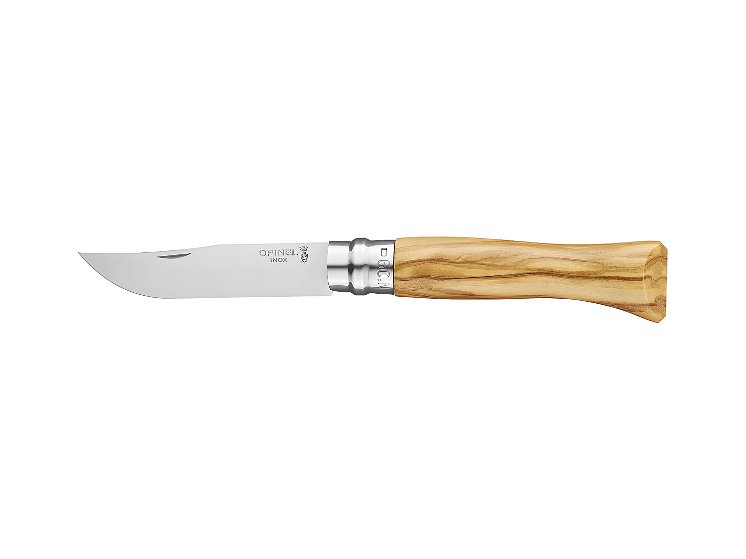 Couteau n°9 en olivier avec lame inox 2026