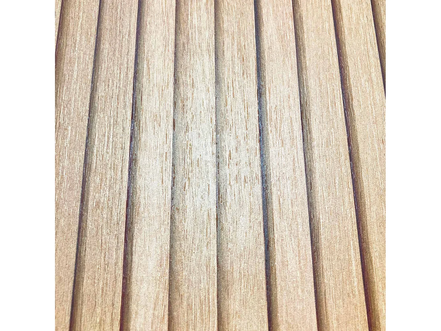 Meuble à chaussures/rangement - H87cm x L90cm x P27cm chêne portes impression lattes - Sunne