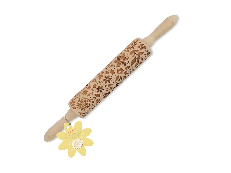 Rouleau en bois empreintes Nature