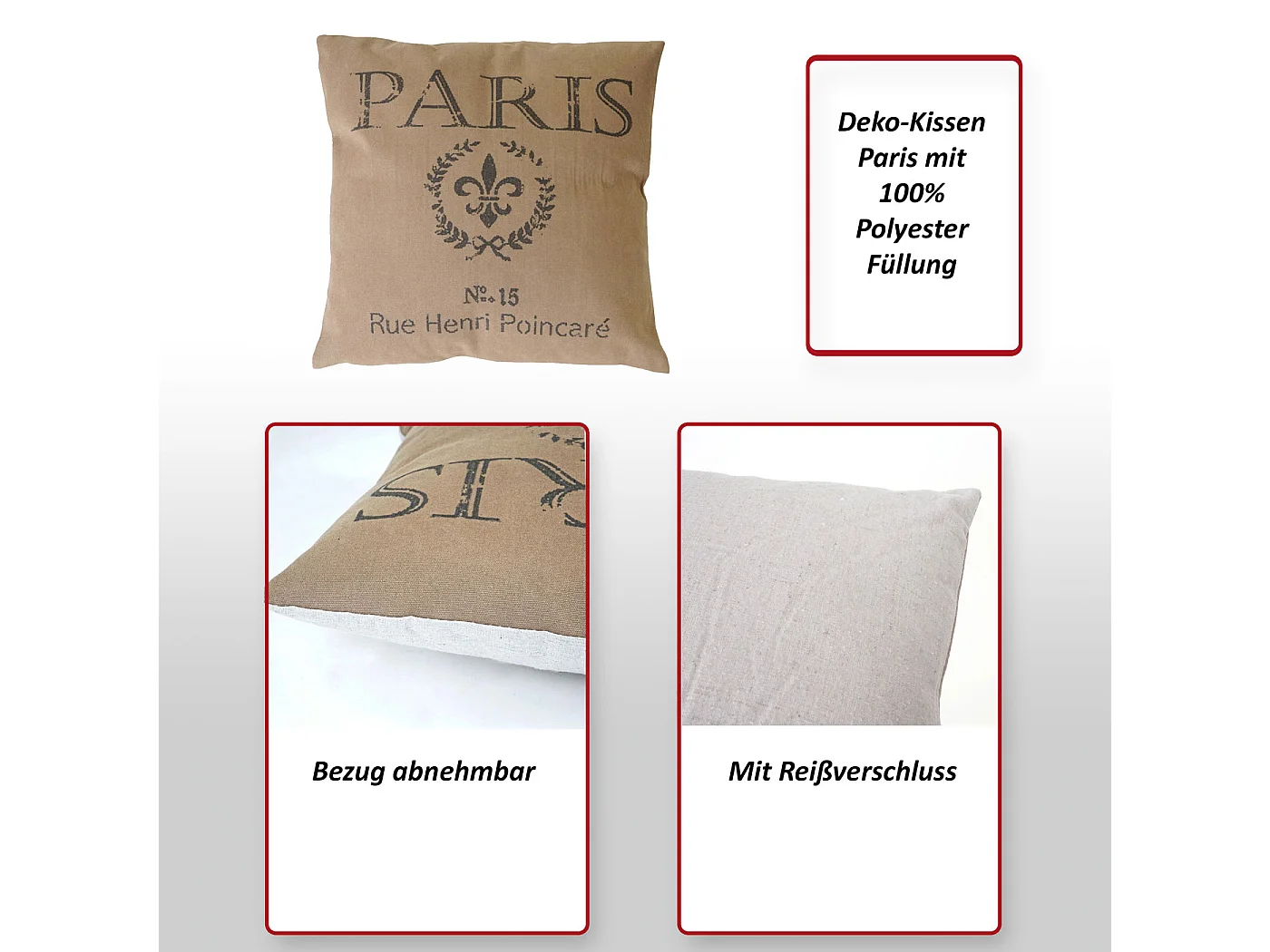 Almofada decorativa (conjunto de 3)