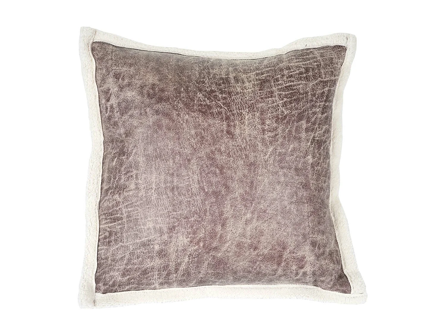 Cuscino decorativo imbottito da divano Karo T773 poliestere 45x45cm scamosciato