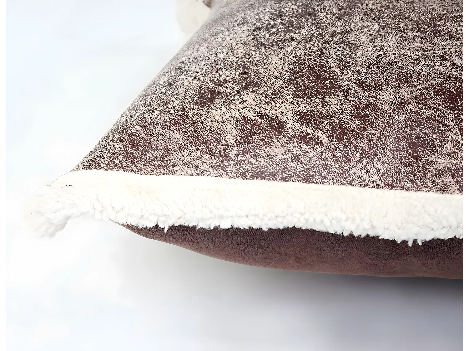 Cuscino decorativo imbottito da divano Karo T773 poliestere 45x45cm scamosciato