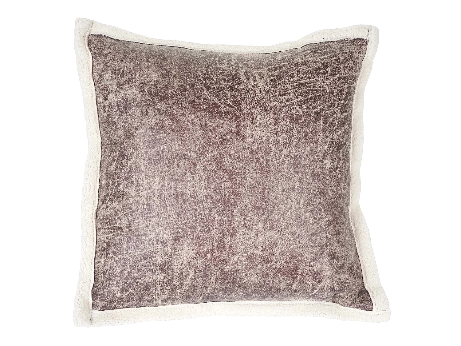 Decoratief kussen imitatiewildleer