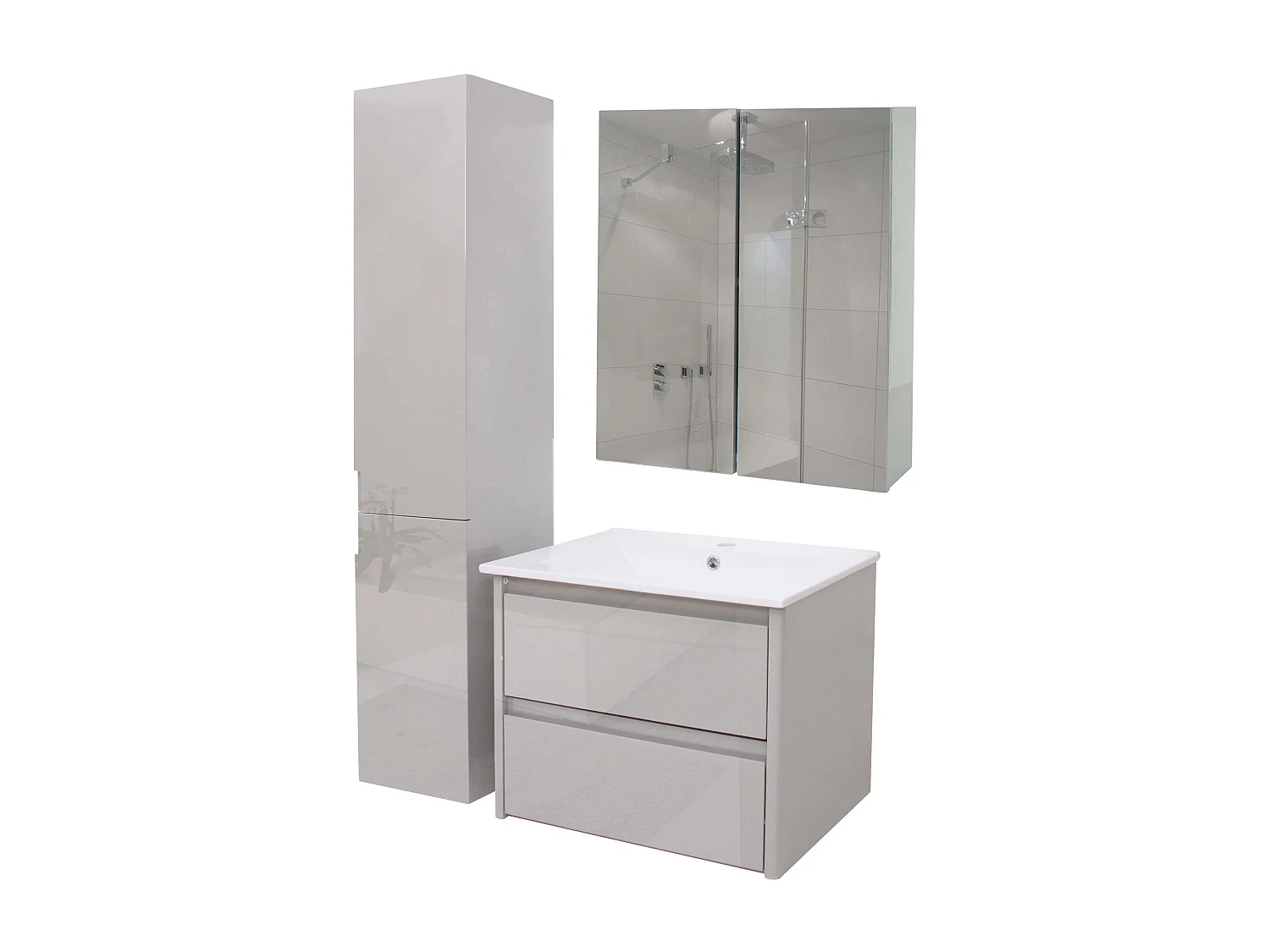 Ensemble de salle de bain MCW-B19b,  gris