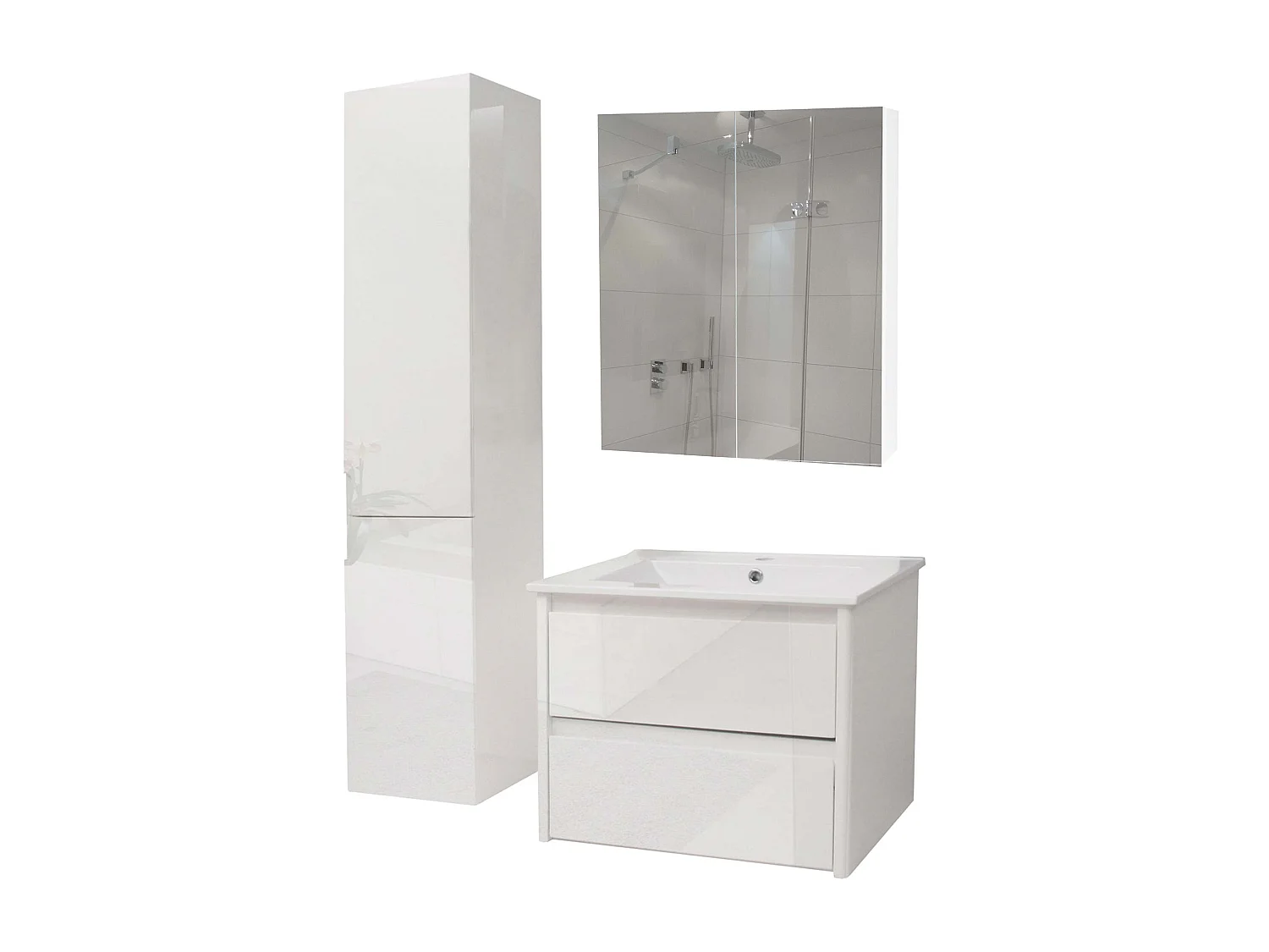 Badezimmerset MCW-B19b, Weiß