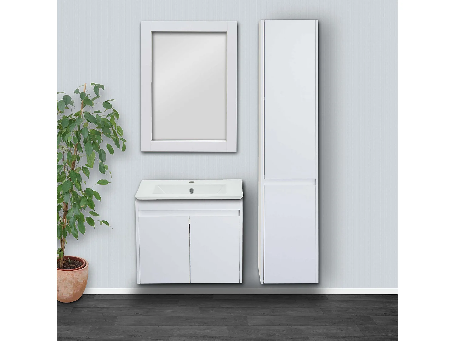 Badkamer set MCW-L86,  wit