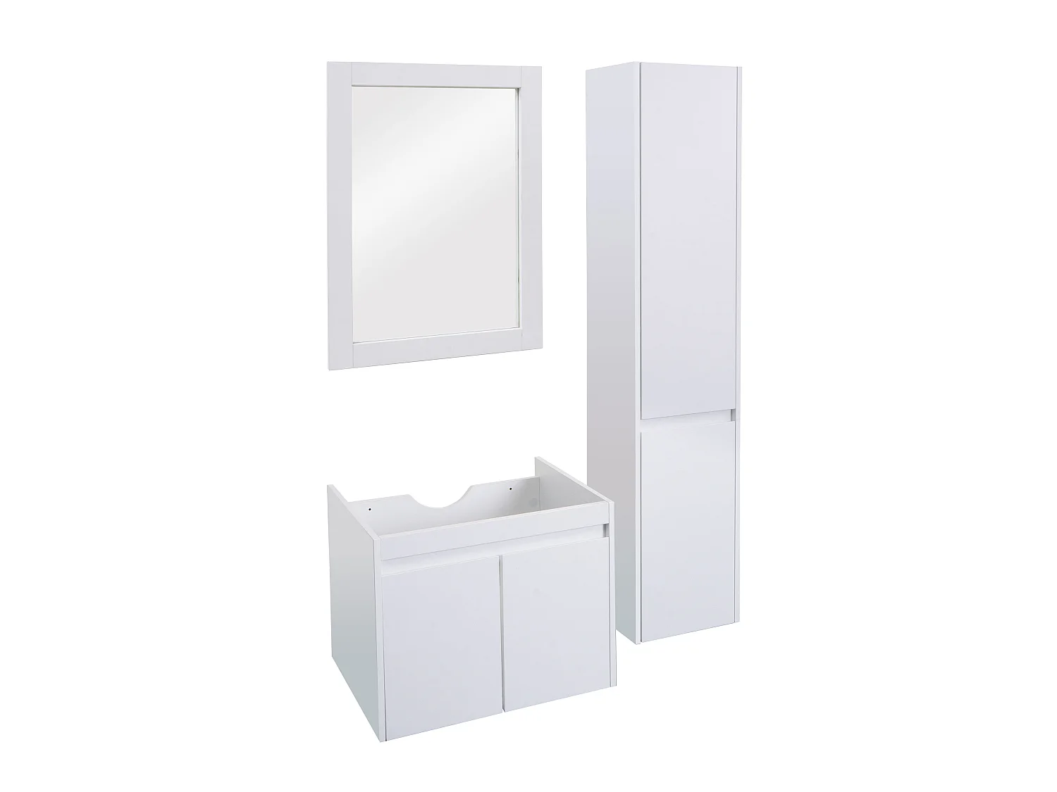 Conjunto de casa de banho MCW-L86,  branco
