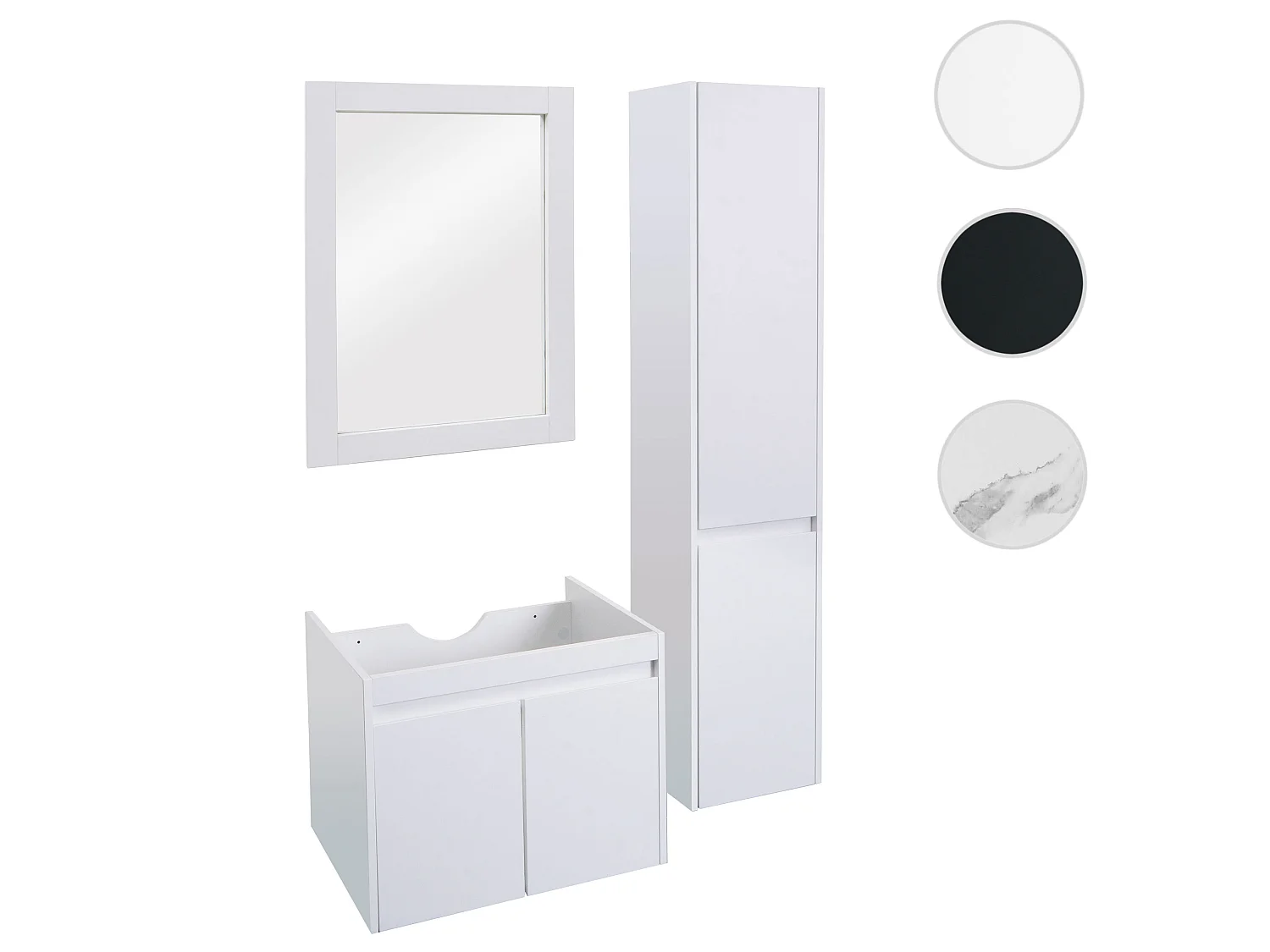 Ensemble pour salle de bain MCW-L86,  blanc