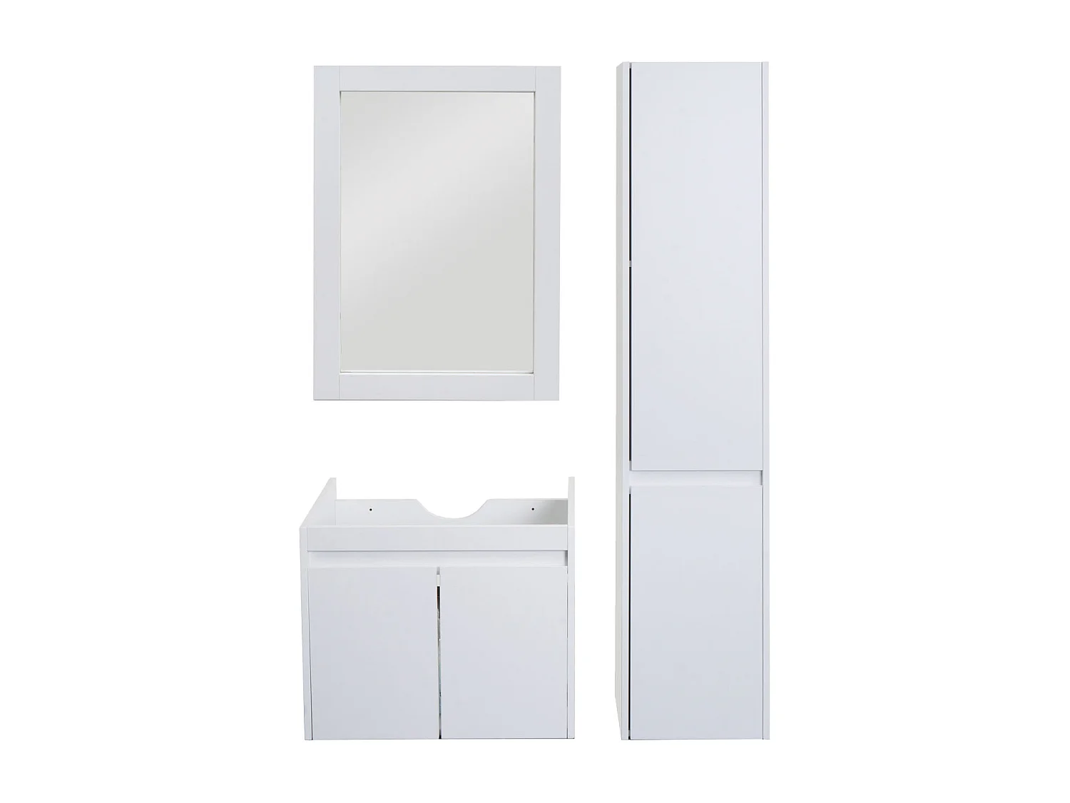 Ensemble pour salle de bain MCW-L86,  blanc