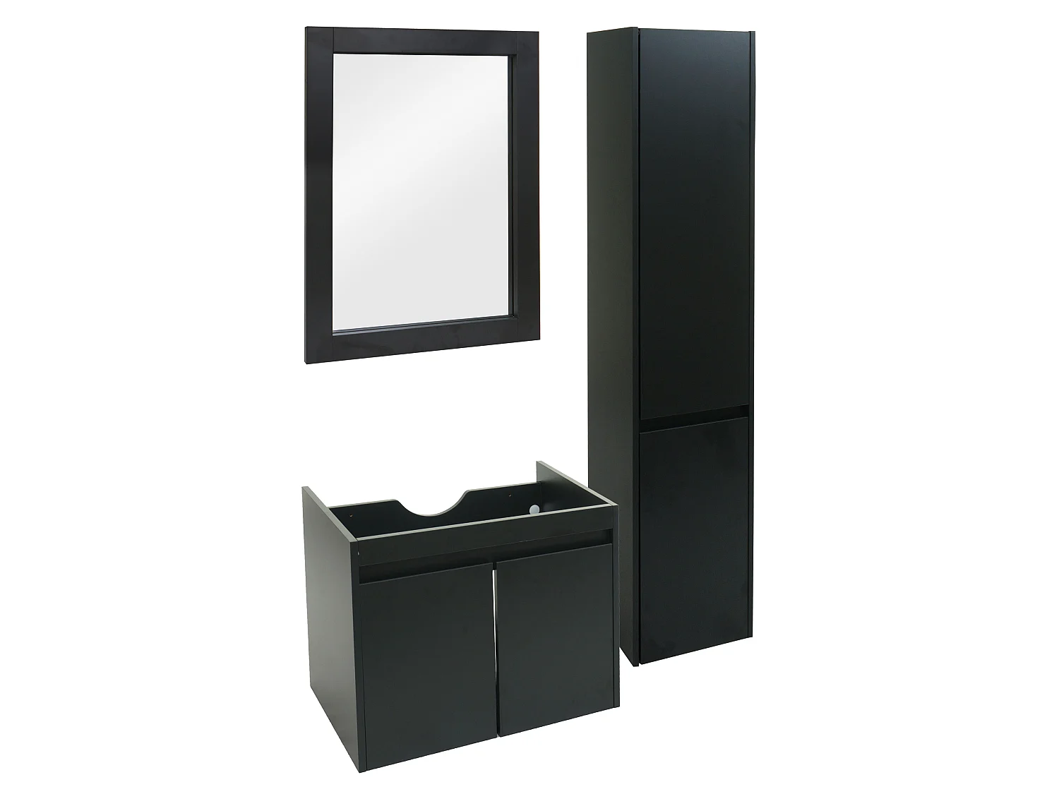 Ensemble pour salle de bain MCW-L86,  noir