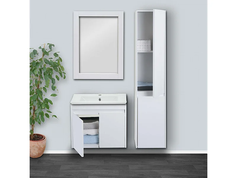 Ensemble pour salle de bain MCW-L86,  blanc