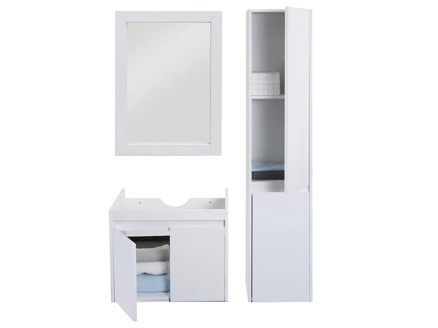 Badkamerset MCW-L86,  wit