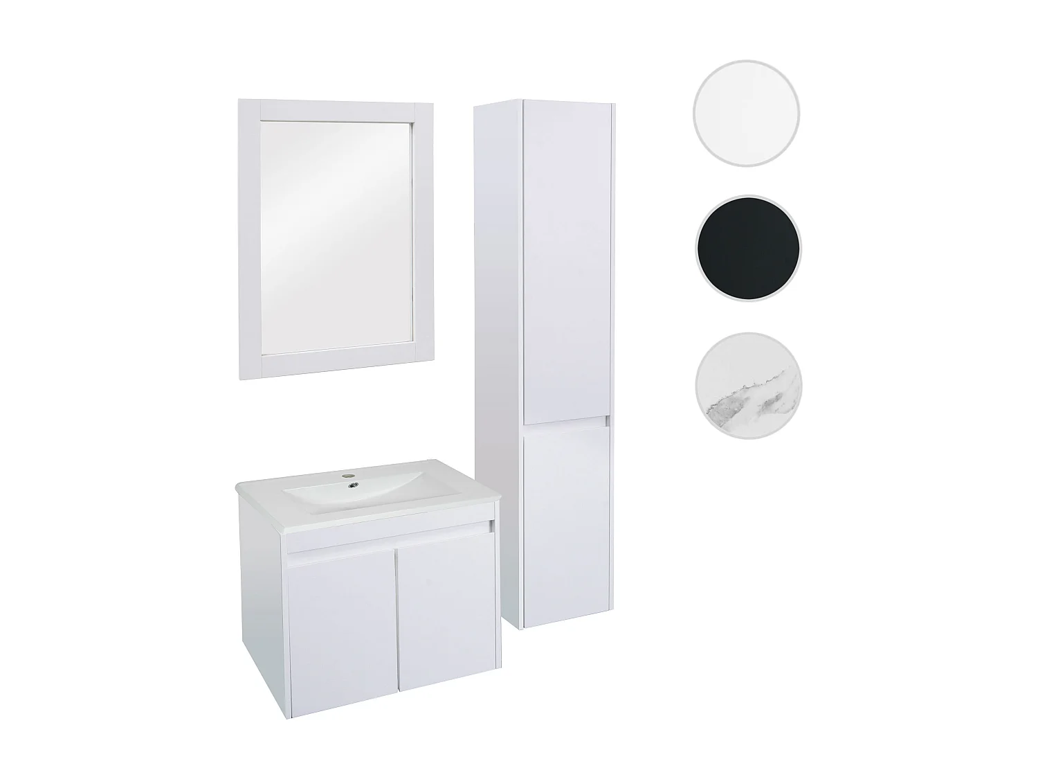 Badkamerset MCW-L86,  wit