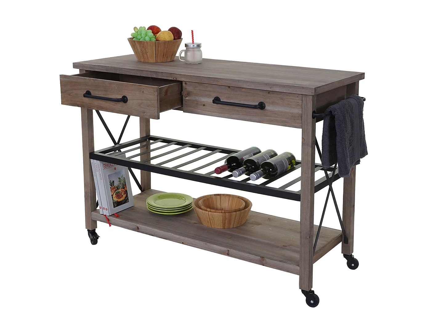 Chariot de service MCW-C86,  shabby marron