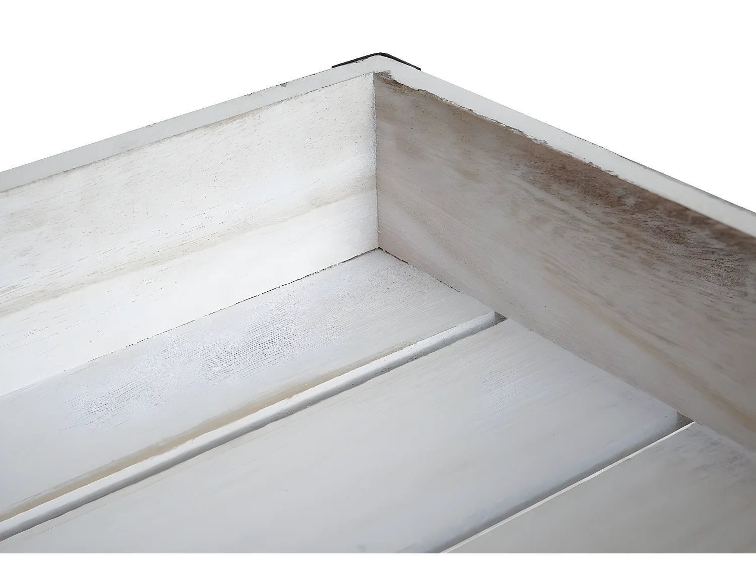 Carrello portavivande cucina portaoggetti MCW-H22 legno paulonia bianco shabby