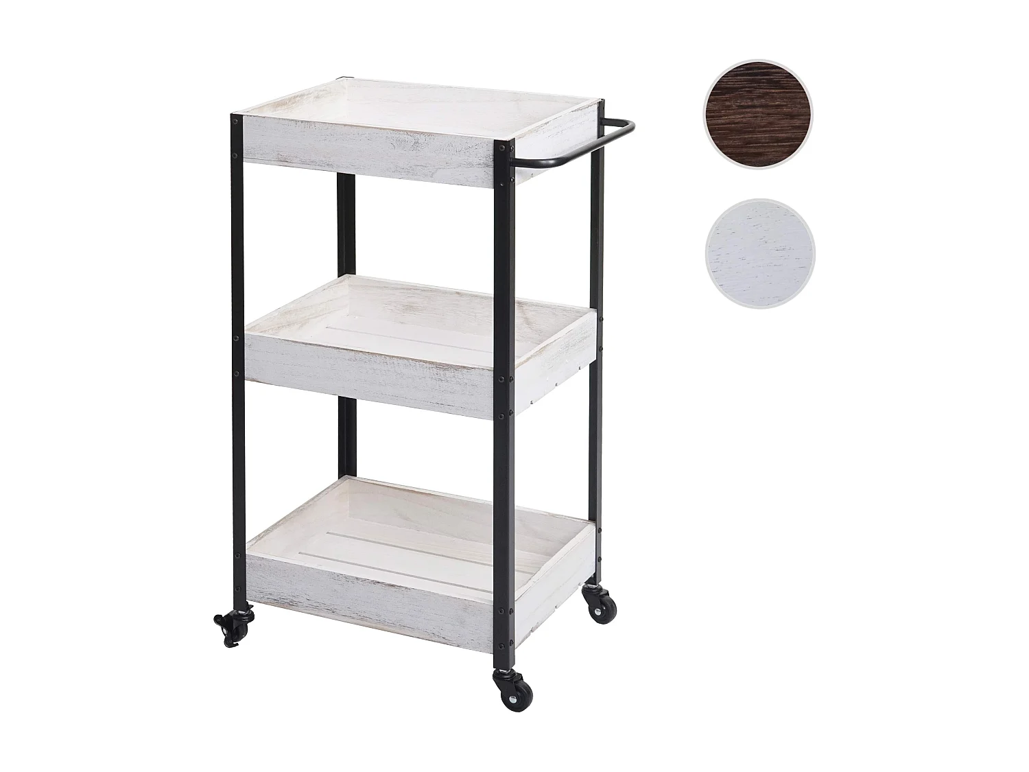 Chariot de service MCW-H22,  shabby blanc