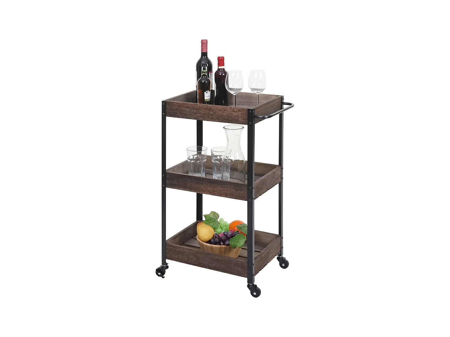Chariot de service MCW-H22,  shabby marron