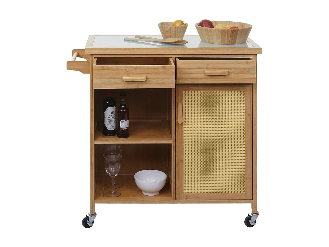 HSTURYZ Chariot De Service Desserte Cuisine Table Roulante Inox 3