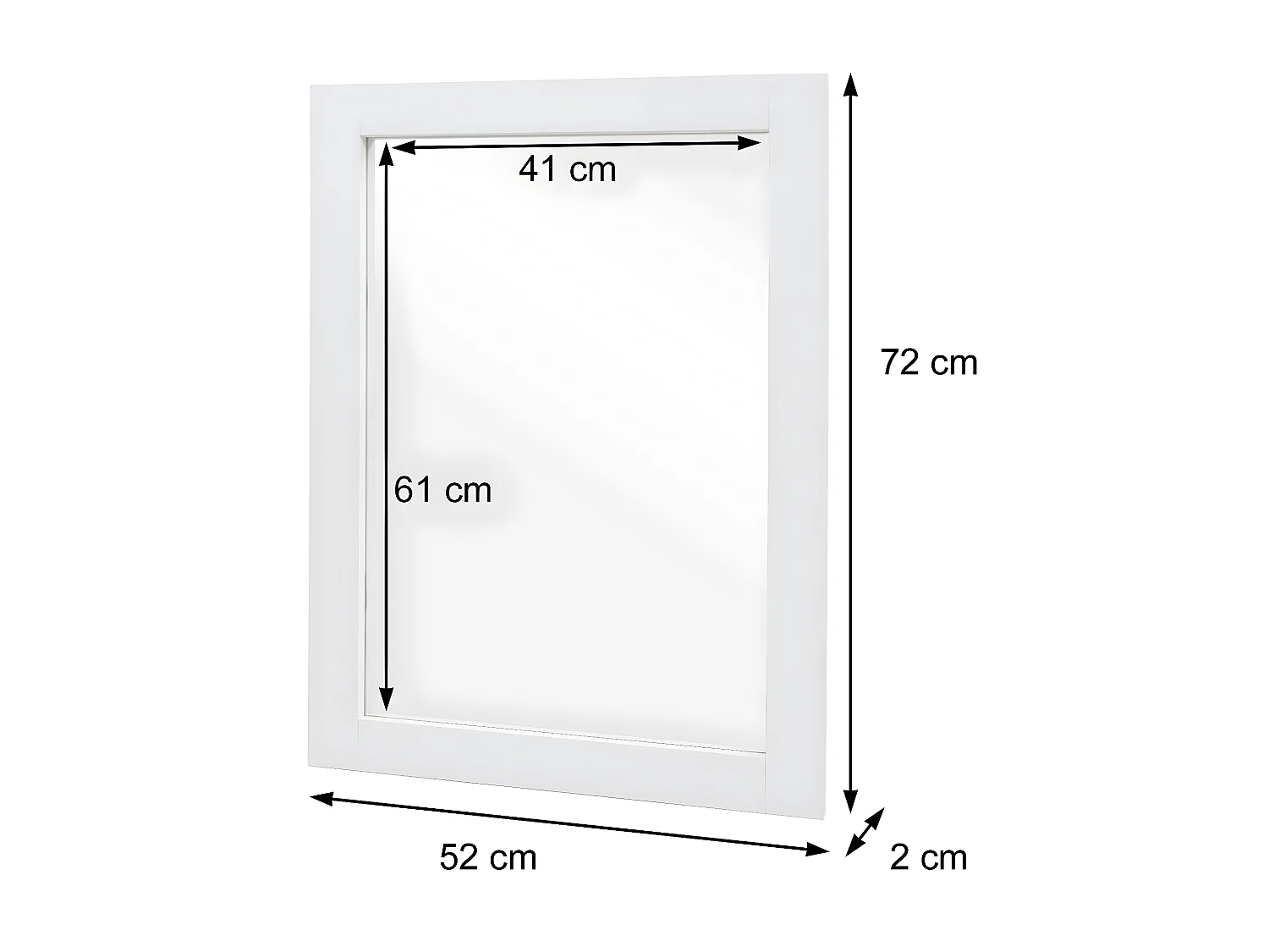 Wandspiegel MCW-L86,  marmer look wit