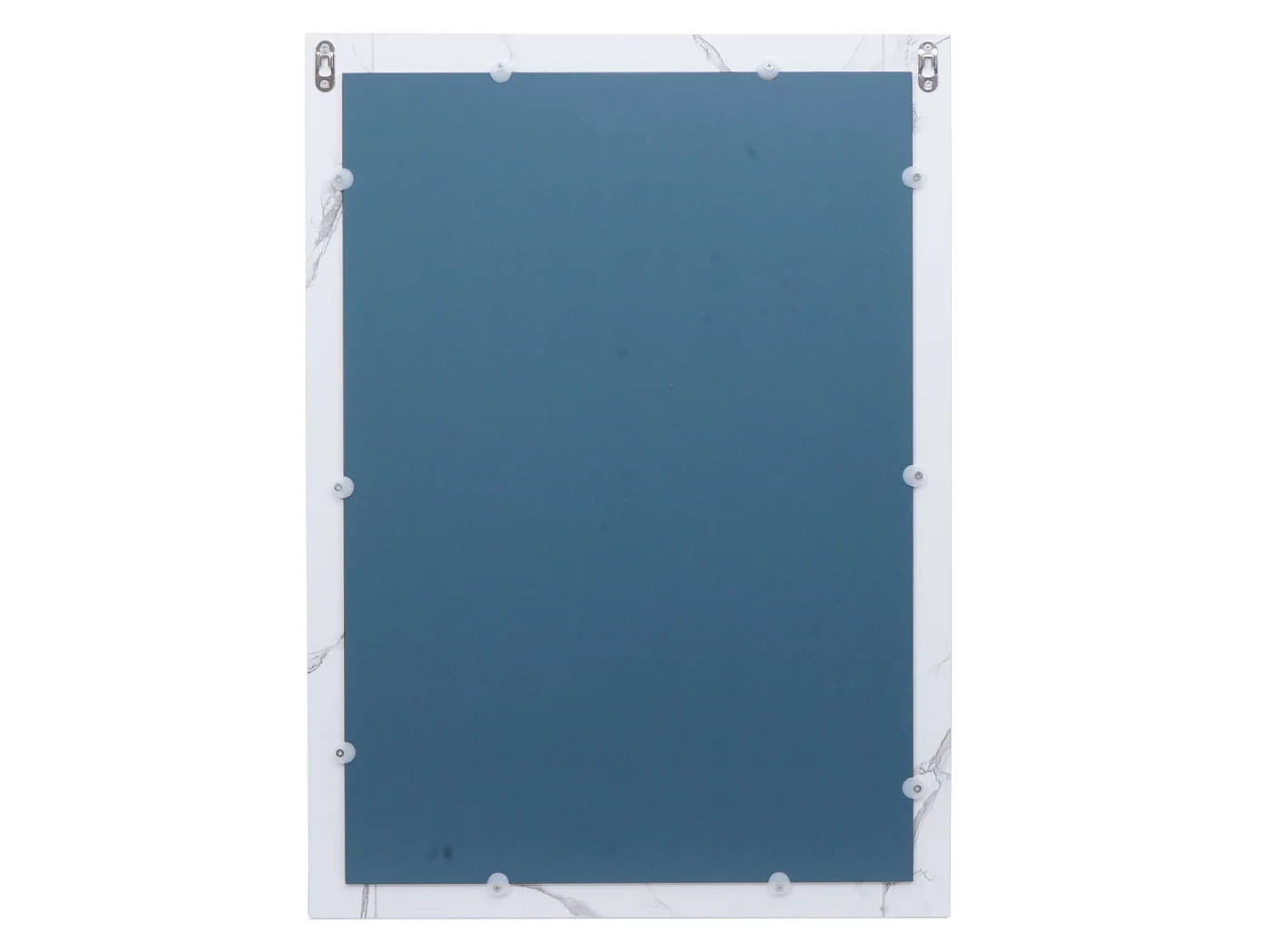 Miroir mural MCW-L86,  aspect marbre blanc