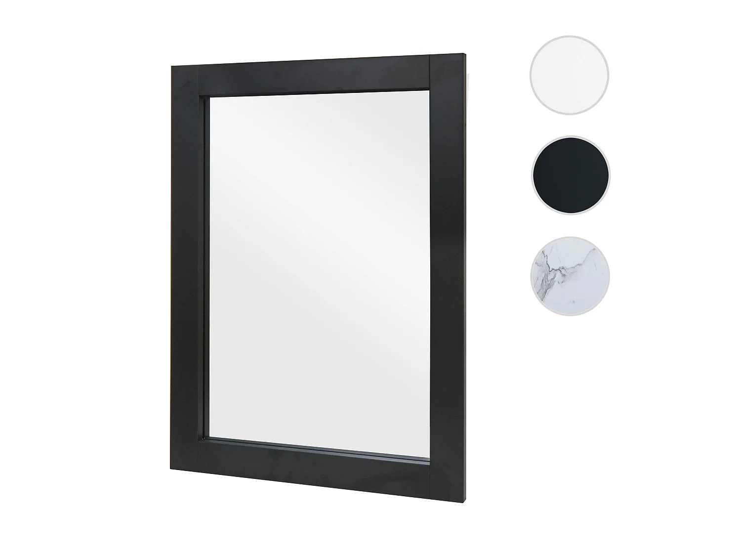 Wandspiegel MCW-L86,  zwart