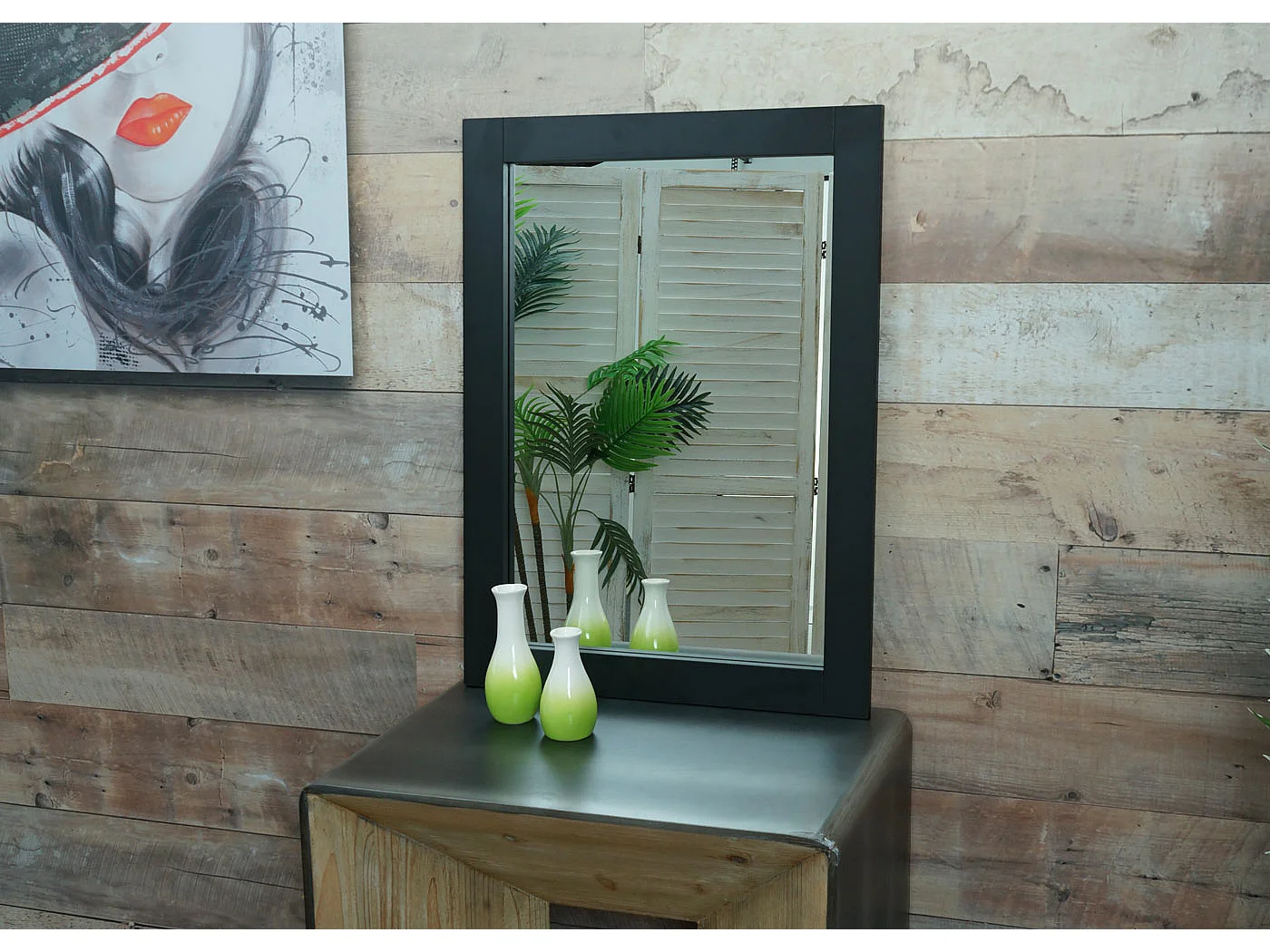 Miroir mural MCW-L86,  noir
