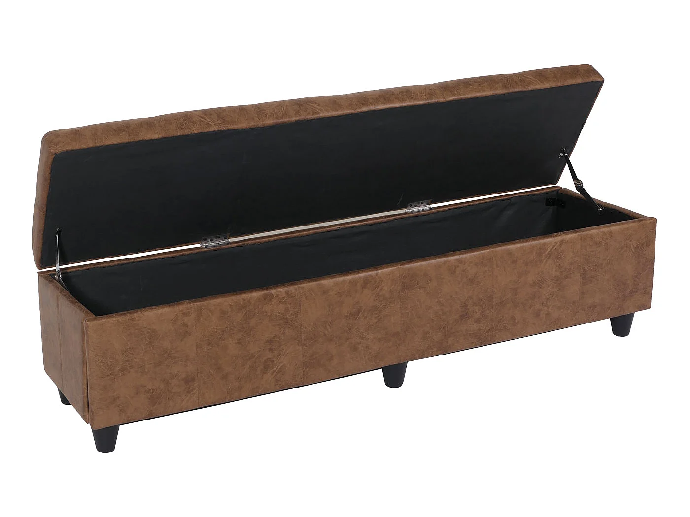 Opbergkist Kriens XXL,  imitatie suède