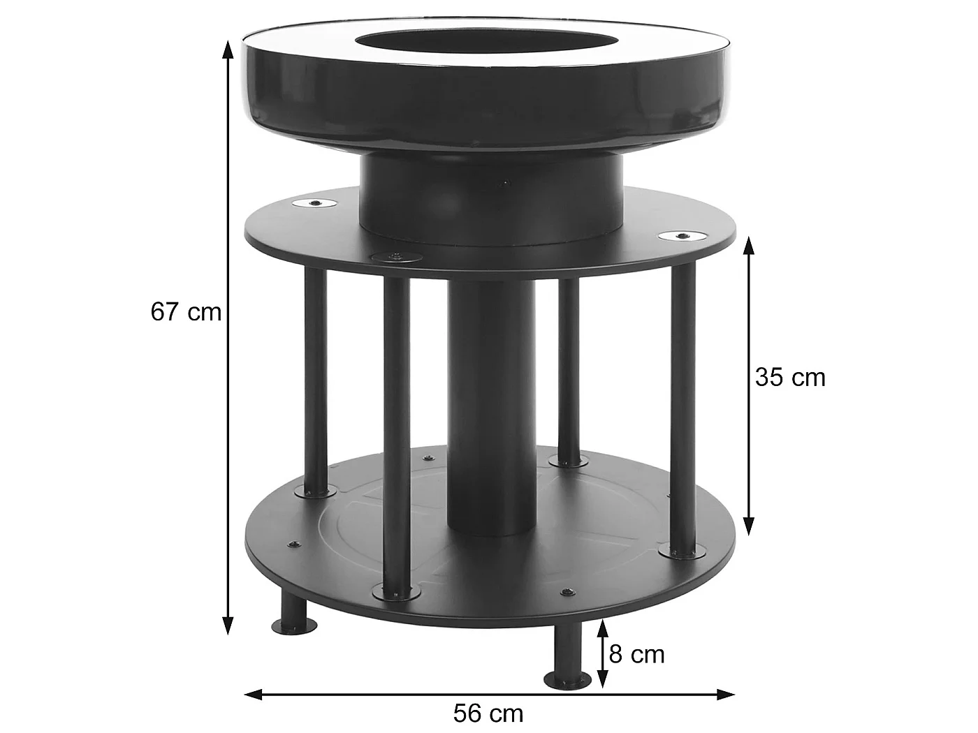 Vuurschaal met grill MCW-K95