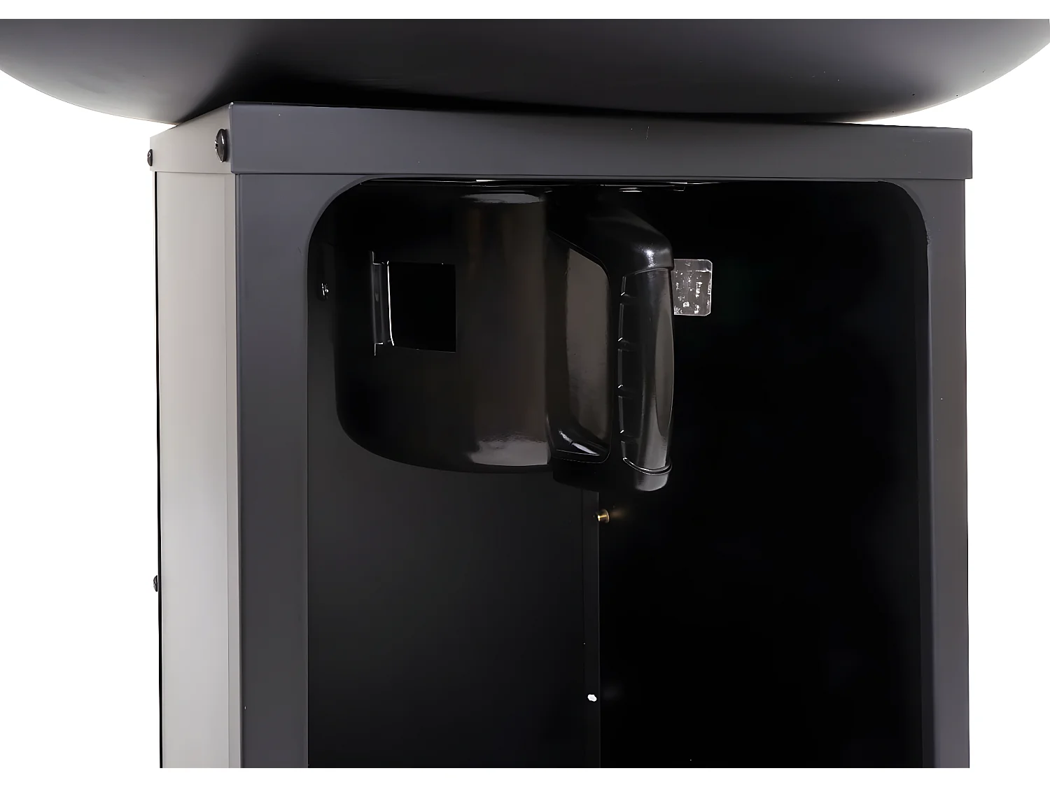 Cuenco de fuego con placa de parrilla MCW-K97,  Ø59cm negro