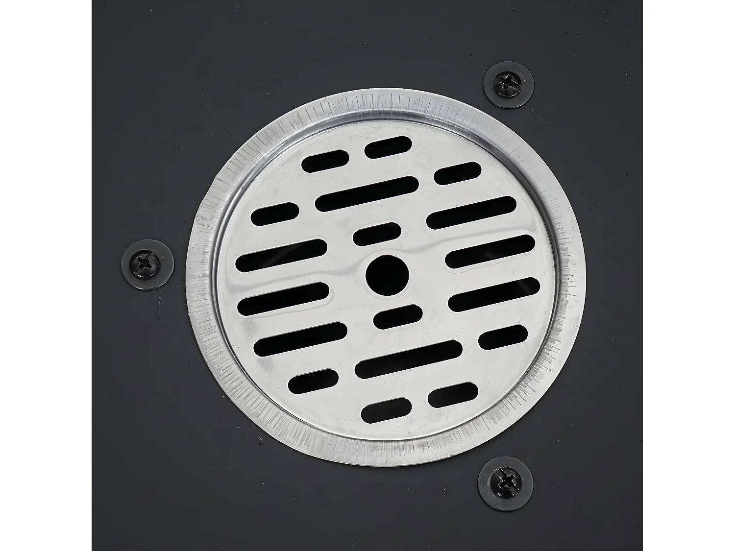 Cuenco de fuego con placa de parrilla MCW-K97,  Ø59cm negro