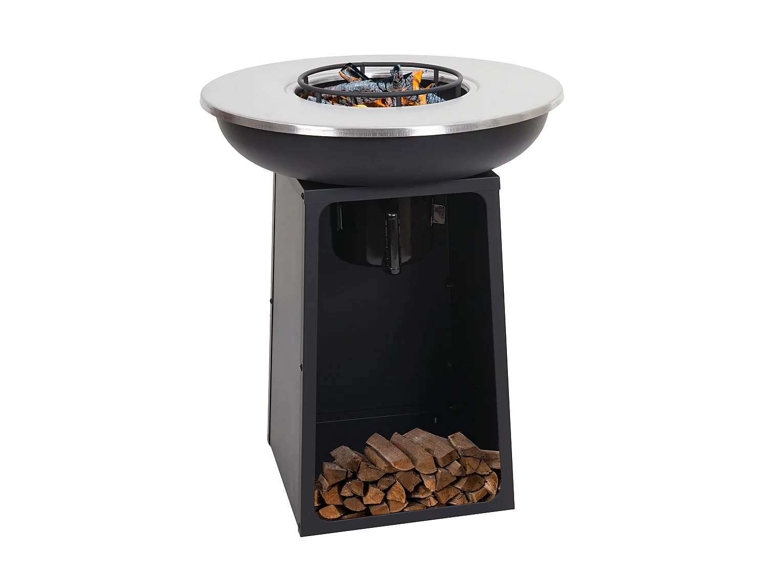 Plaque de cuisson avec grill MCW-K97,  Ø59cm noir