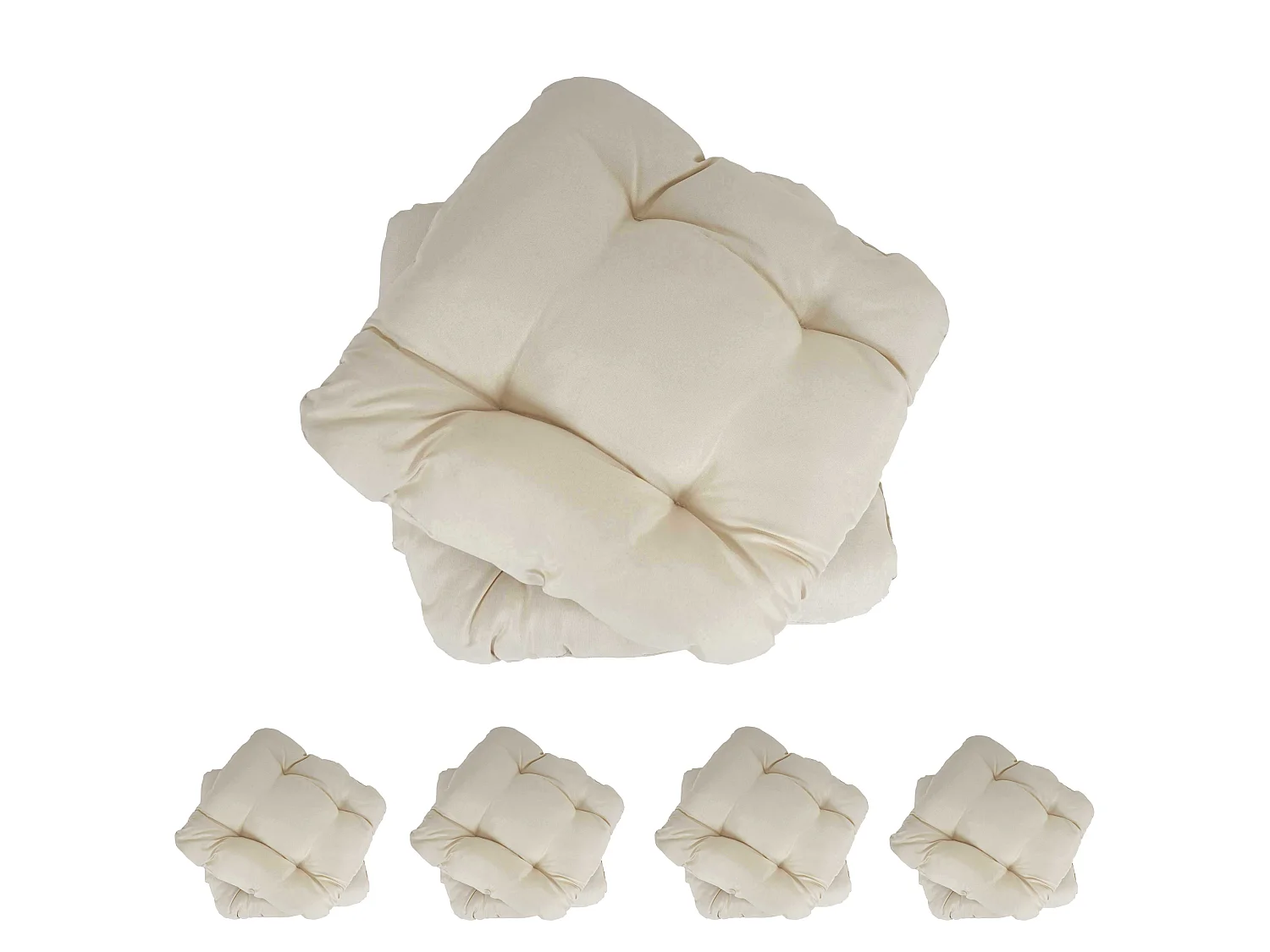 Sitzkissen Milano (10er-Set), Creme