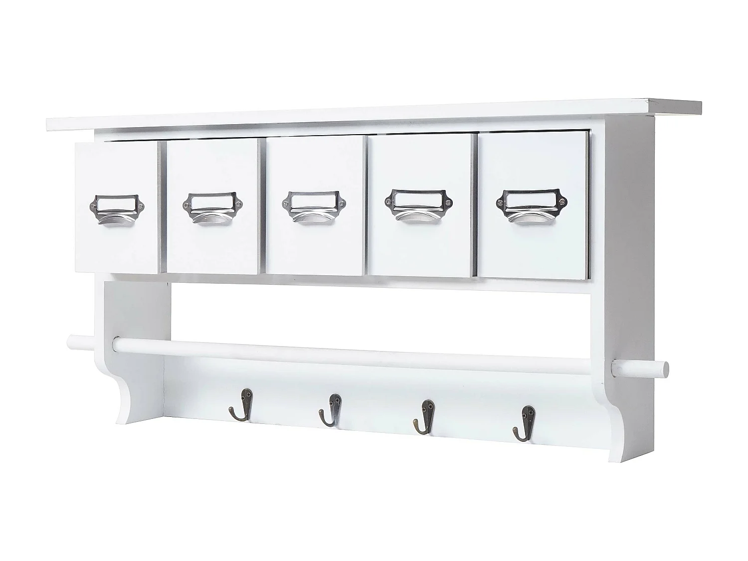Estantería de cocina MCW-C49 5 cajones,  blanco