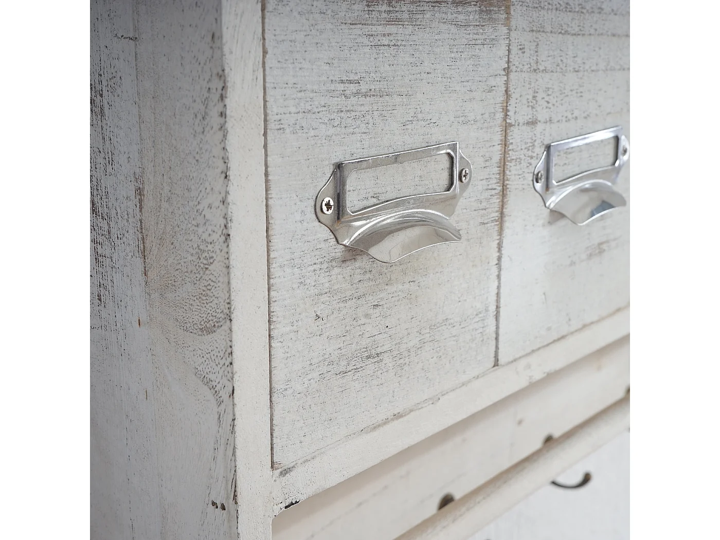 Étagère de cuisine MCW-C49 5 tiroirs,  shabby chic blanc