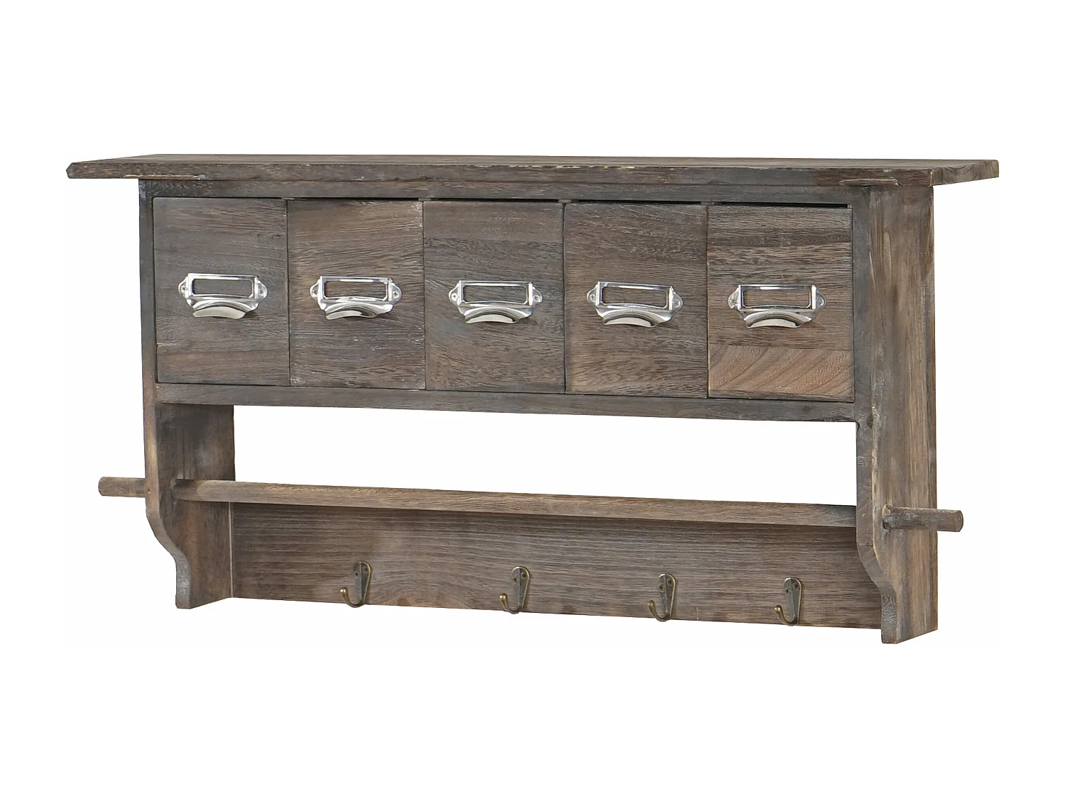 Étagère de cuisine MCW-C49 5 tiroirs,  marron