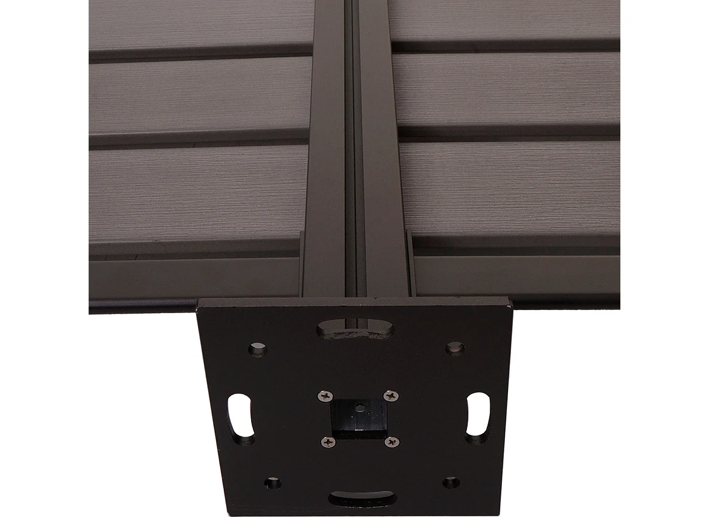 Aluminium afvalemmerhek MCW-K57,  grijs