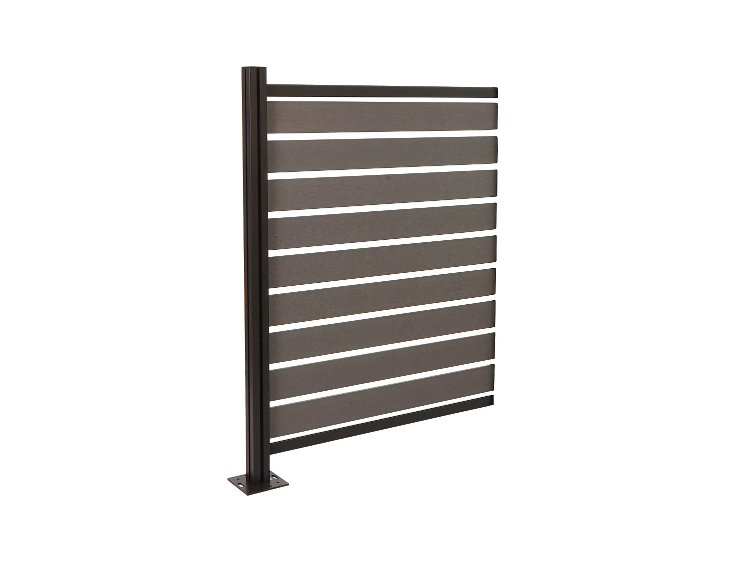 Clôture pour poubelles en aluminium MCW-K57,  gris