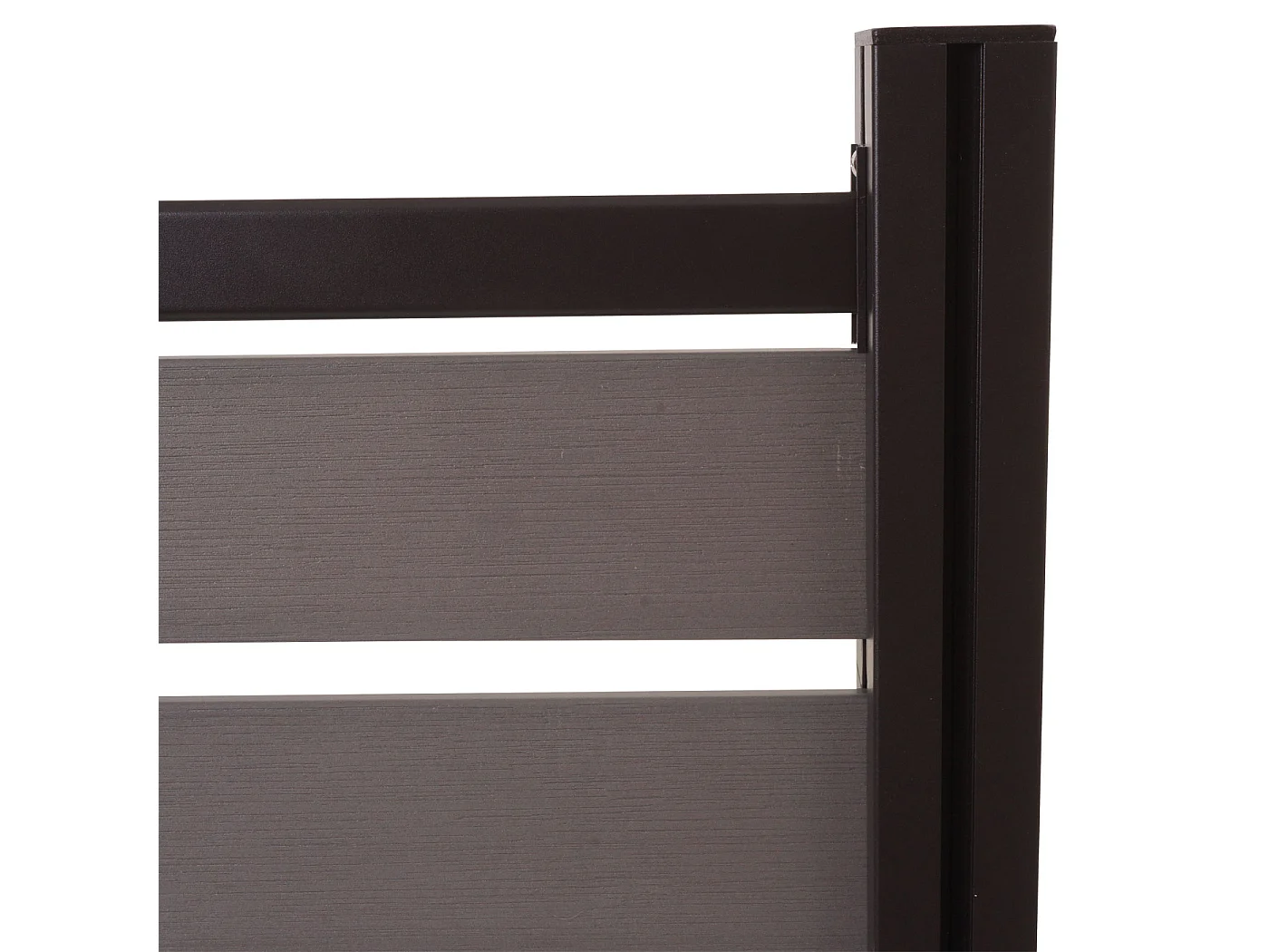 Aluminium afvalemmerhek MCW-K57,  grijs