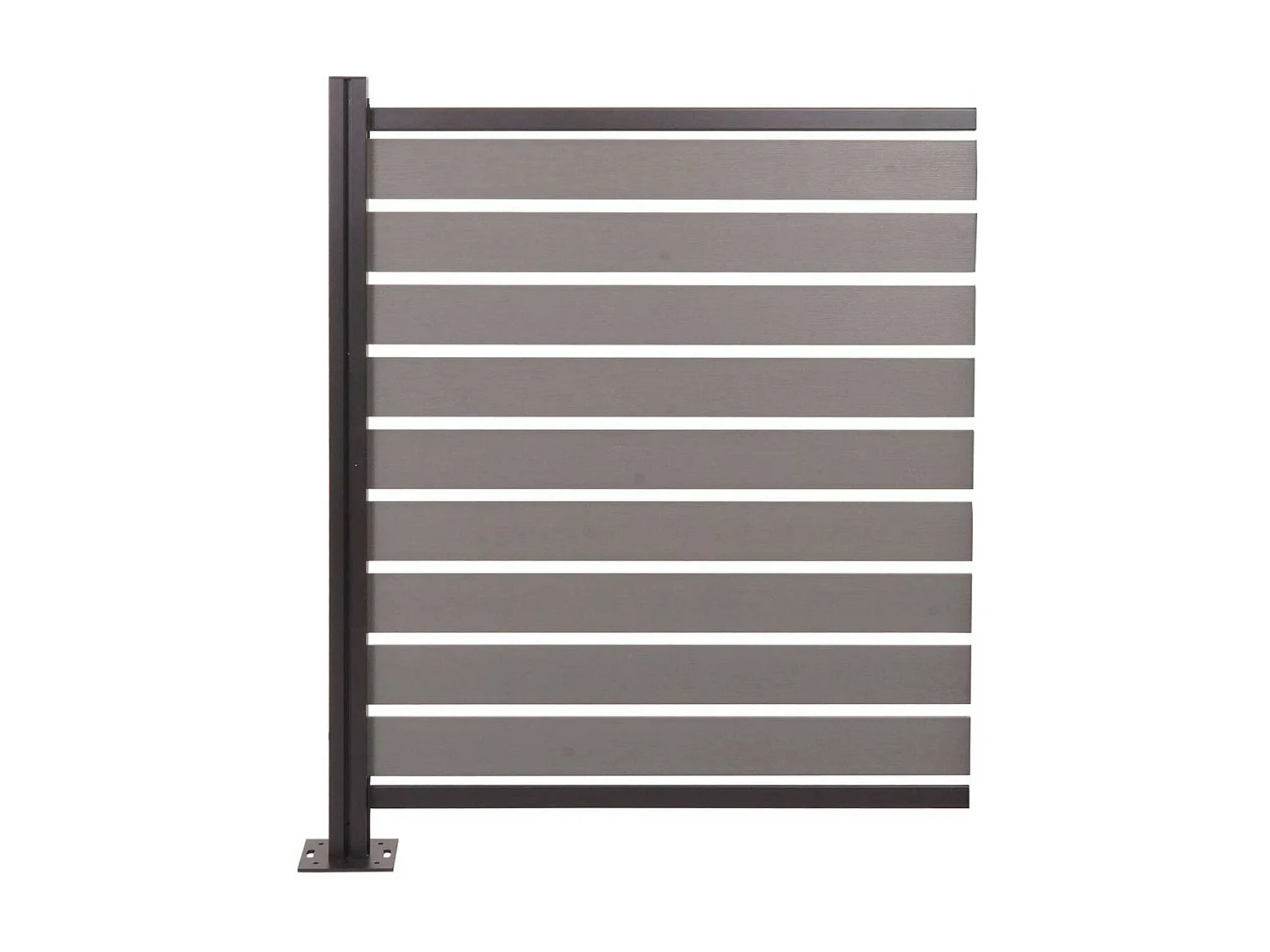 Aluminium afvalemmerhek MCW-K57,  grijs