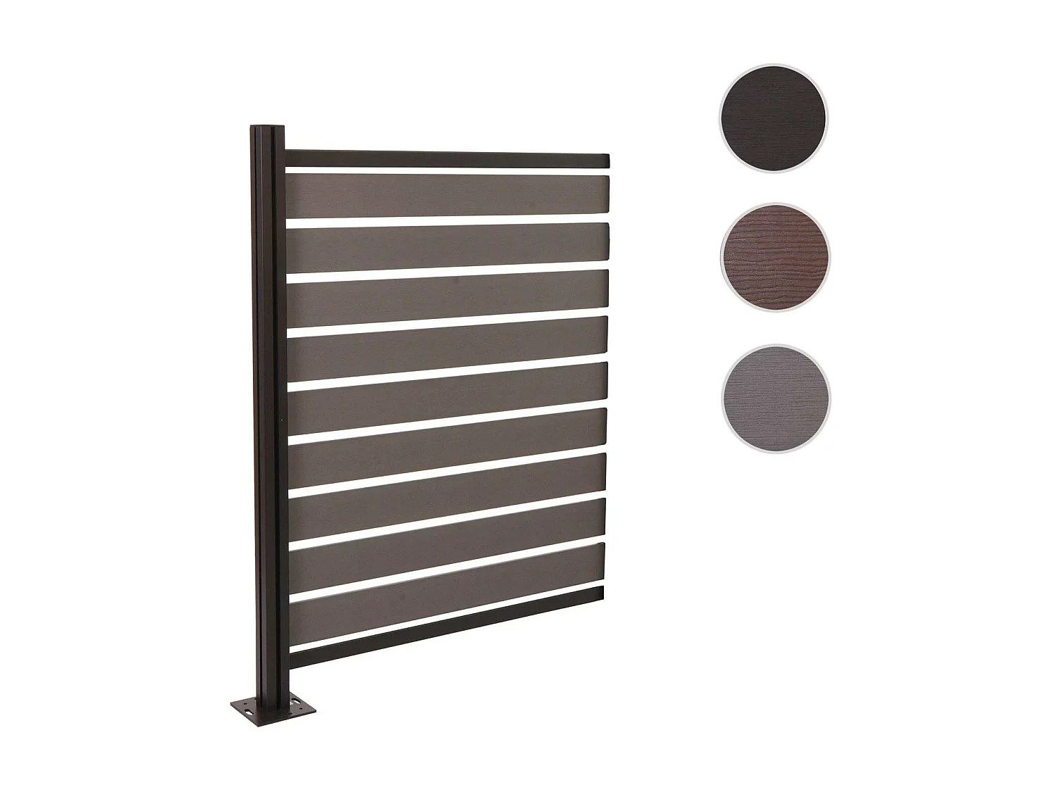 Aluminium afvalemmerhek MCW-K57,  grijs