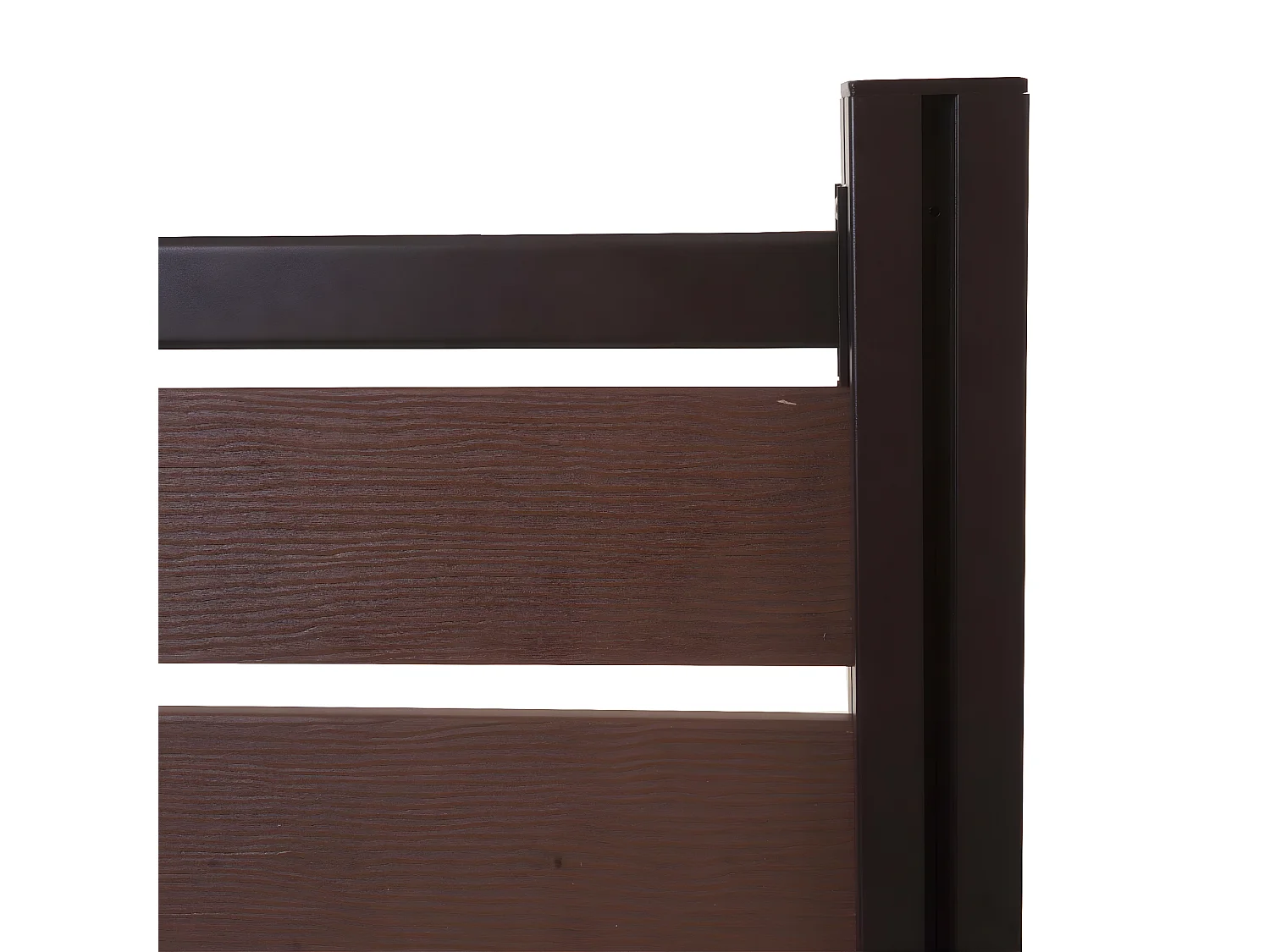 Aluminiowe ogrodzenie kosza na śmieci MCW-K57,  brązowy