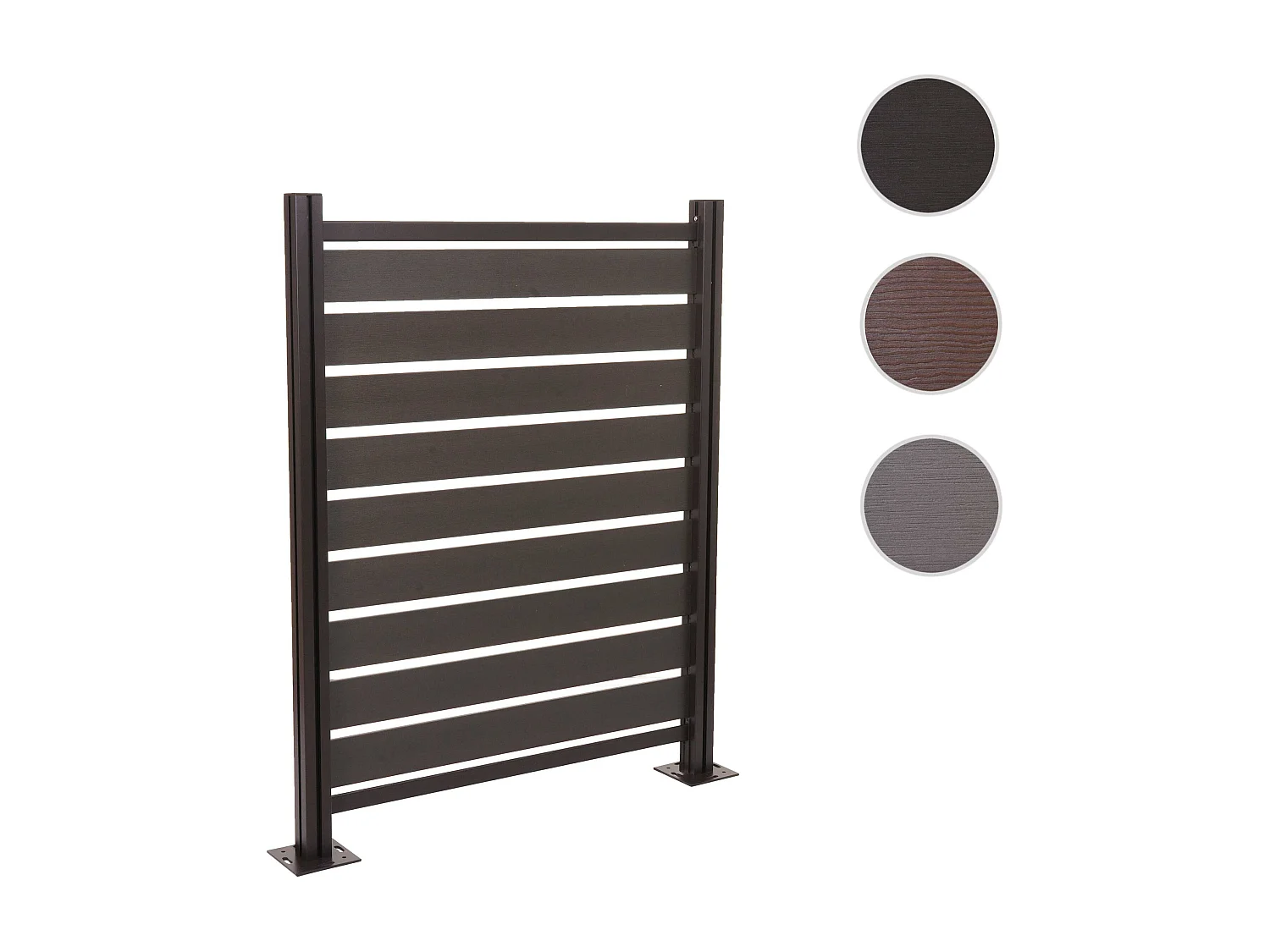 Aluminium afvalemmerhek MCW-K57,  antraciet