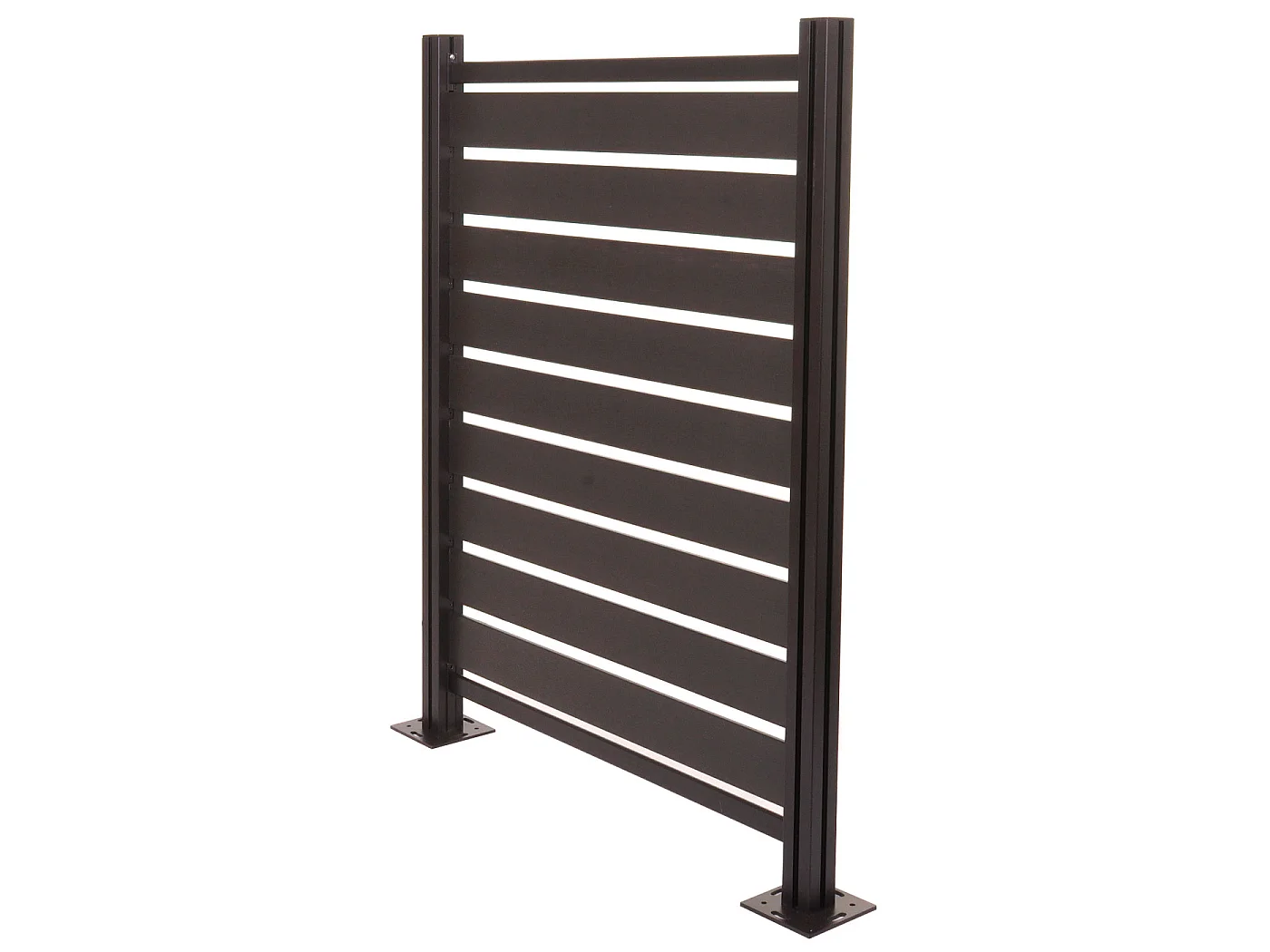 Aluminiowe ogrodzenie kosza na śmieci MCW-K57,  antracyt