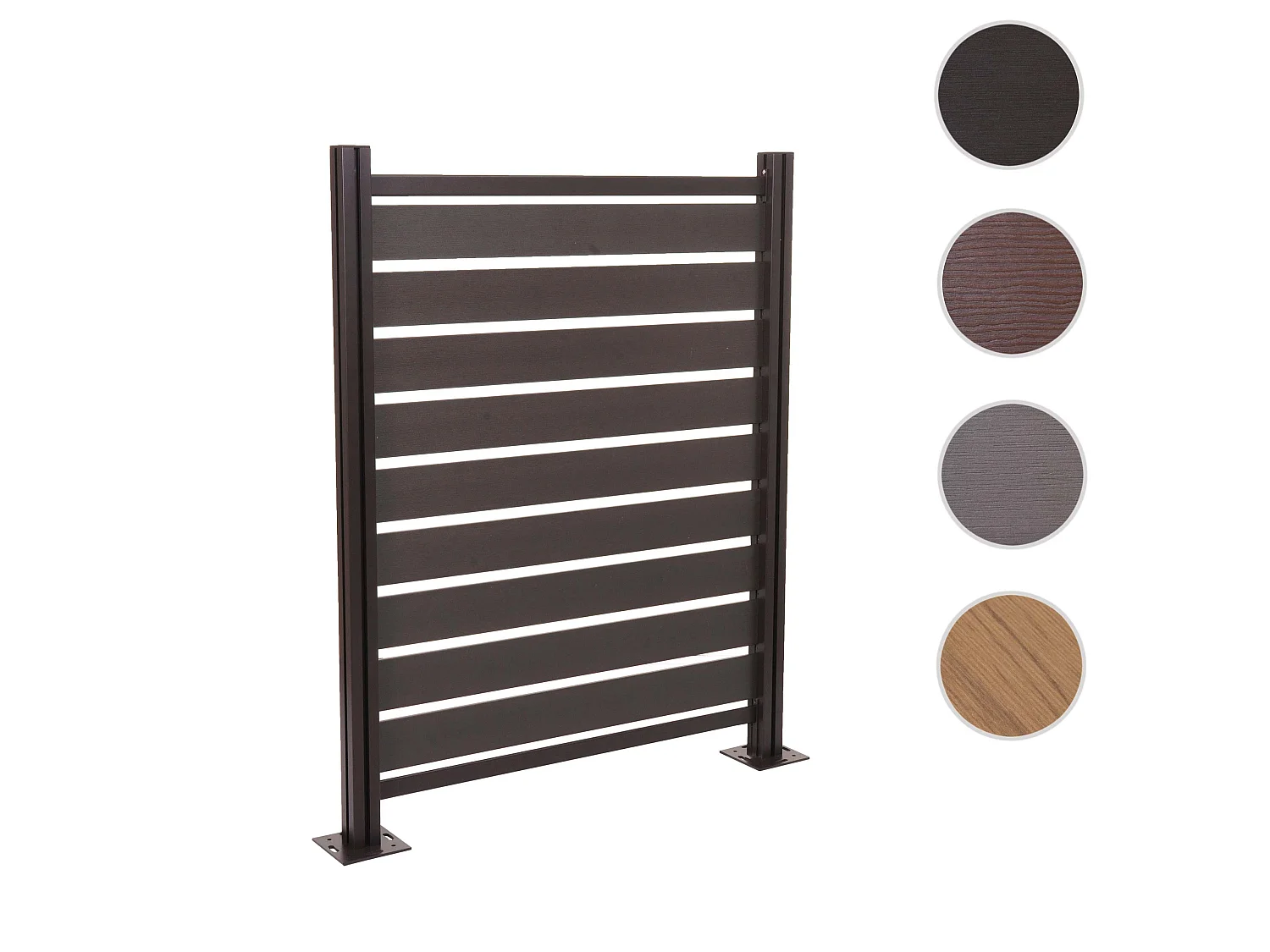 Aluminiowe ogrodzenie kosza na śmieci MCW-K57,  antracyt