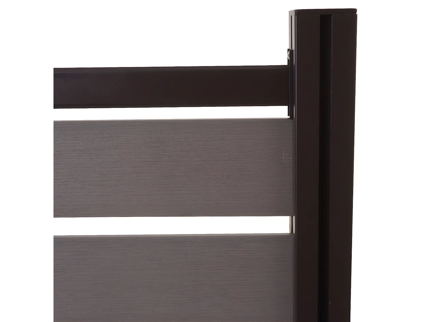 Aluminium afvalemmerhek MCW-K57,  grijs