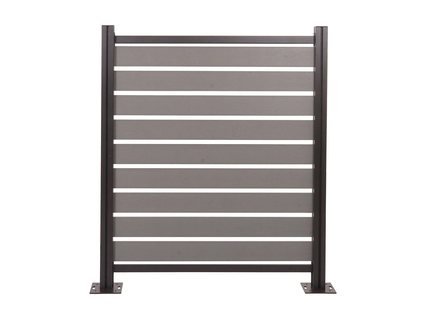 Aluminium afvalemmerhek MCW-K57,  grijs