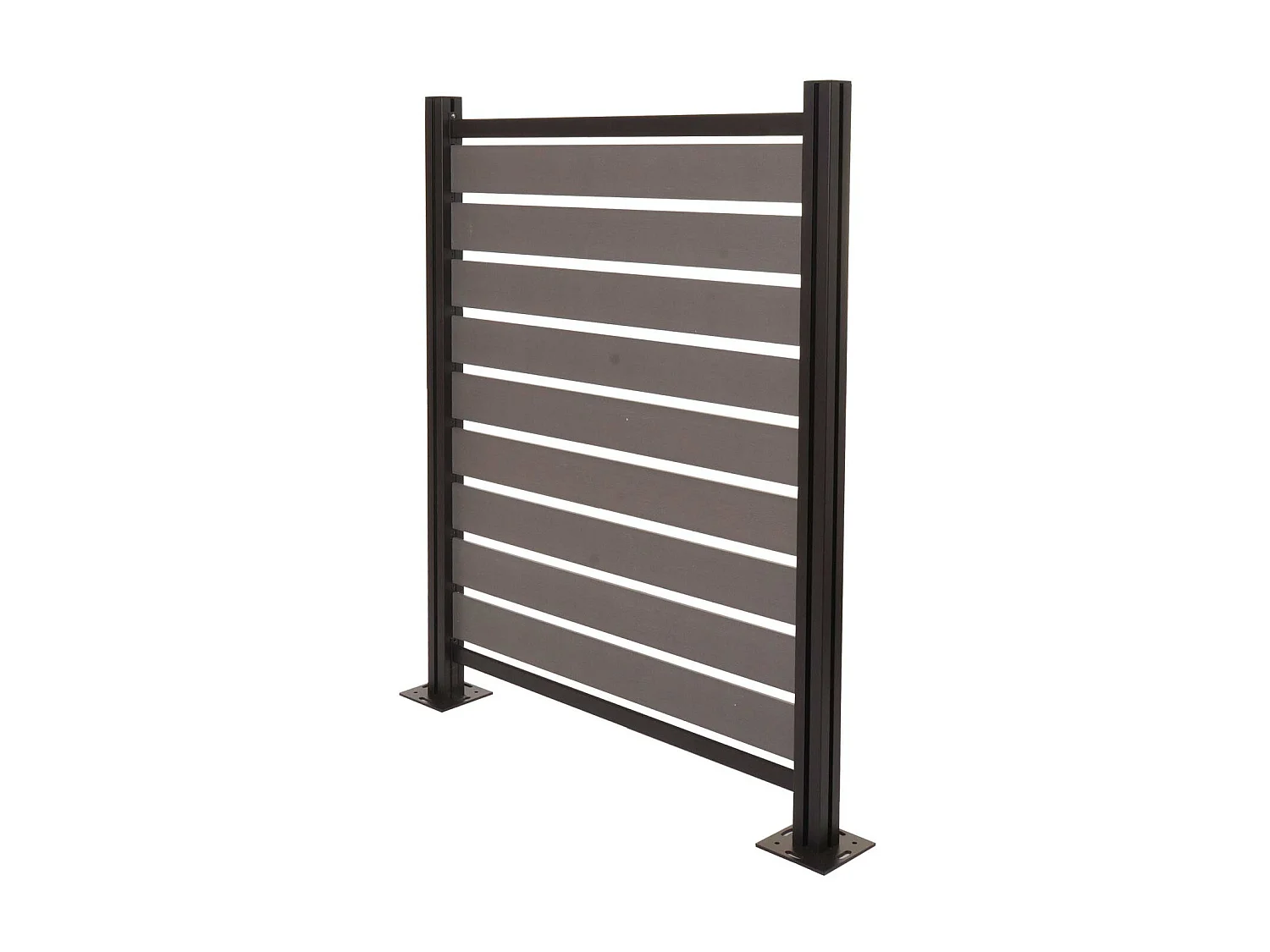 Aluminium afvalemmerhek MCW-K57,  grijs